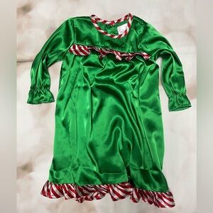 Juju & Jack Gorgeous satin Christmas Gown 12-18m